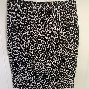 J.Crew Leopard Pencil Skirt